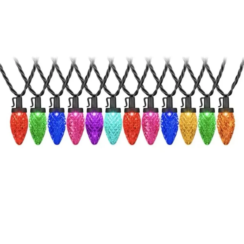Gemmy Lightshow 24 Count 23ft C9 Color Motion Multicolor LED Christmas Lights